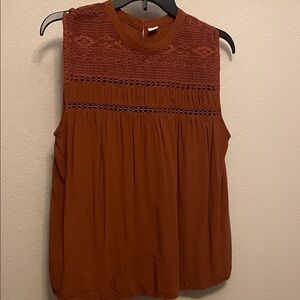 Old Navy Women's Sleeveless Top - Rust